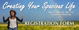 Creating Your Spacious Life Registration